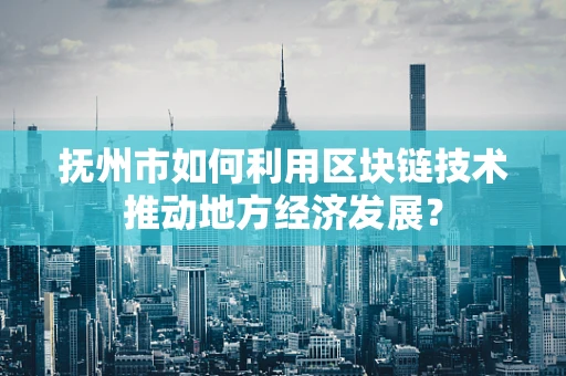 抚州市如何利用区块链技术推动地方经济发展？