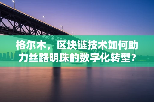 格尔木，区块链技术如何助力丝路明珠的数字化转型？