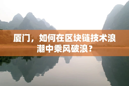 厦门，如何在区块链技术浪潮中乘风破浪？