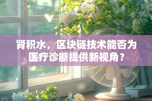 肾积水，区块链技术能否为医疗诊断提供新视角？