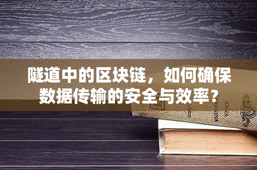 隧道中的区块链，如何确保数据传输的安全与效率？