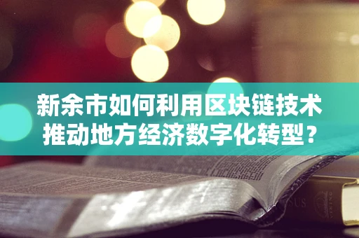 新余市如何利用区块链技术推动地方经济数字化转型？