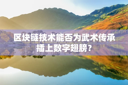 区块链技术能否为武术传承插上数字翅膀？