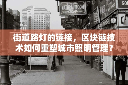 街道路灯的链接，区块链技术如何重塑城市照明管理？