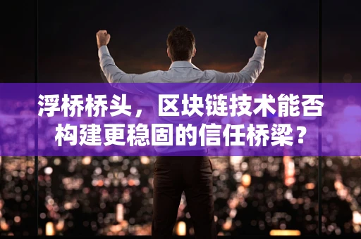 浮桥桥头，区块链技术能否构建更稳固的信任桥梁？