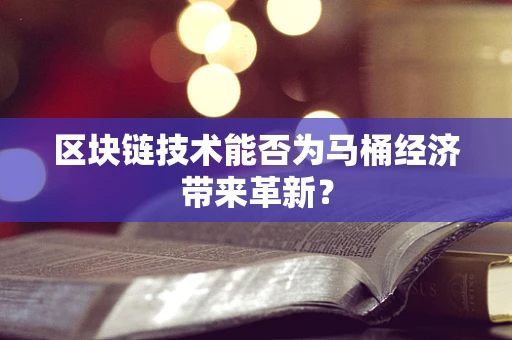 区块链技术能否为马桶经济带来革新？