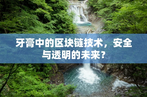 牙膏中的区块链技术，安全与透明的未来？