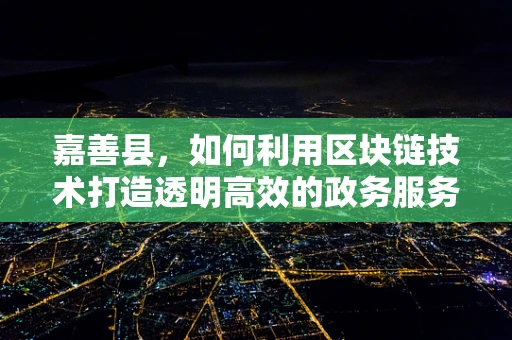 嘉善县，如何利用区块链技术打造透明高效的政务服务？