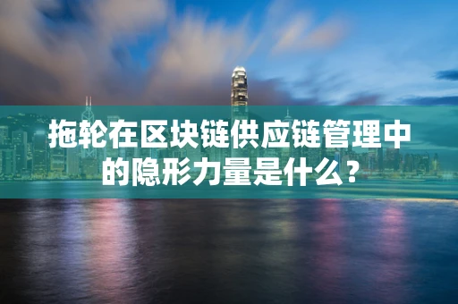 拖轮在区块链供应链管理中的隐形力量是什么？