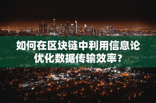 如何在区块链中利用信息论优化数据传输效率？