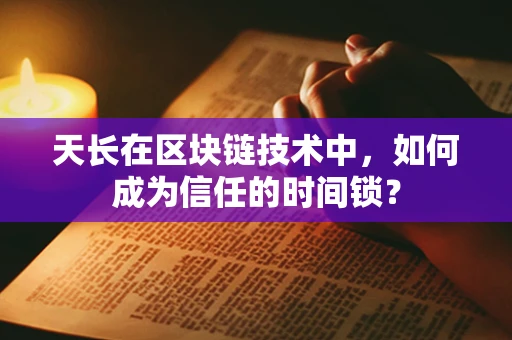 天长在区块链技术中，如何成为信任的时间锁？
