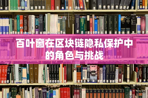 百叶窗在区块链隐私保护中的角色与挑战