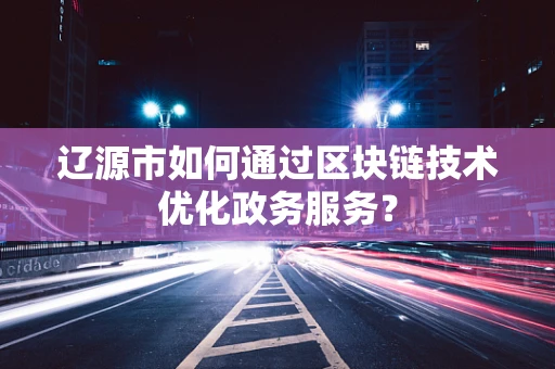 辽源市如何通过区块链技术优化政务服务？