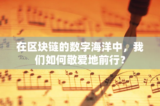 在区块链的数字海洋中，我们如何敬爱地前行？