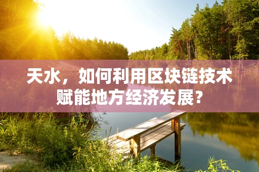 天水，如何利用区块链技术赋能地方经济发展？