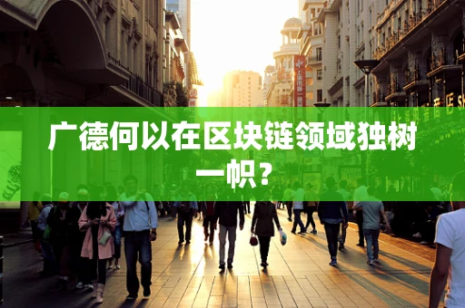 广德何以在区块链领域独树一帜？