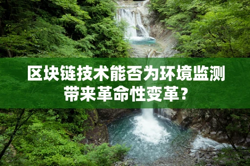 区块链技术能否为环境监测带来革命性变革？