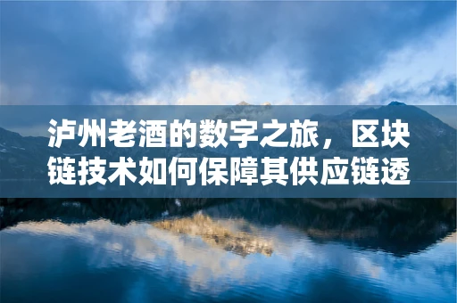 泸州老酒的数字之旅，区块链技术如何保障其供应链透明度？