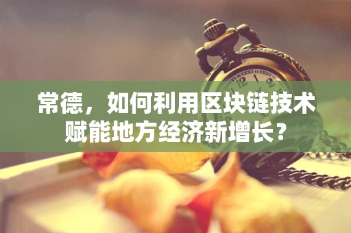 常德，如何利用区块链技术赋能地方经济新增长？