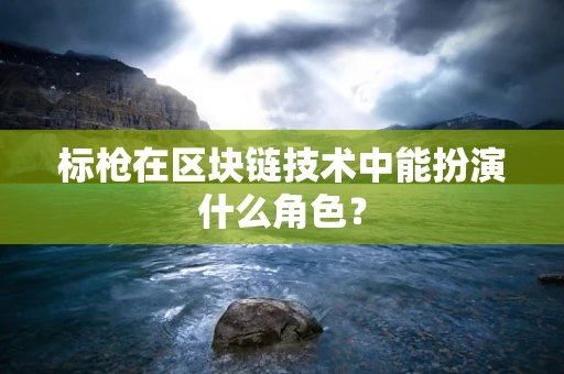 标枪在区块链技术中能扮演什么角色？