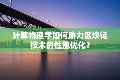 计算物理学如何助力区块链技术的性能优化？