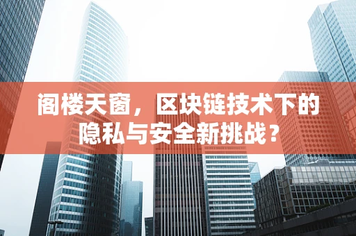 阁楼天窗，区块链技术下的隐私与安全新挑战？