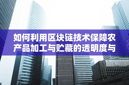 如何利用区块链技术保障农产品加工与贮藏的透明度与安全性？