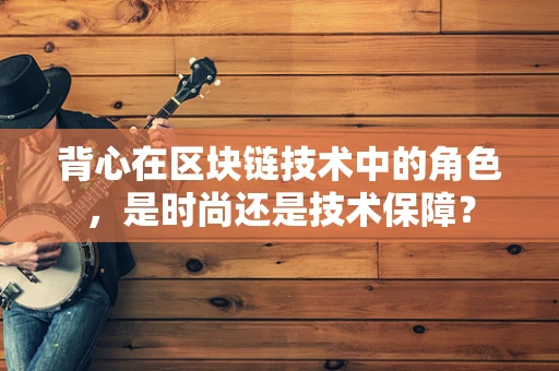 背心在区块链技术中的角色，是时尚还是技术保障？