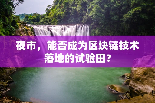 夜市，能否成为区块链技术落地的试验田？