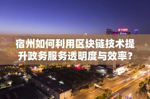 宿州如何利用区块链技术提升政务服务透明度与效率？