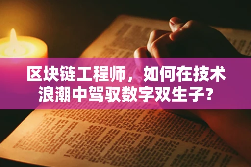 区块链工程师，如何在技术浪潮中驾驭数字双生子？