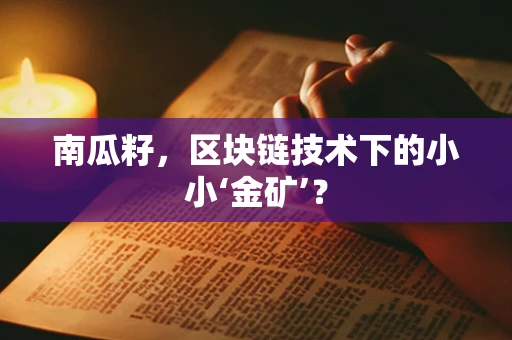 南瓜籽，区块链技术下的小小‘金矿’？
