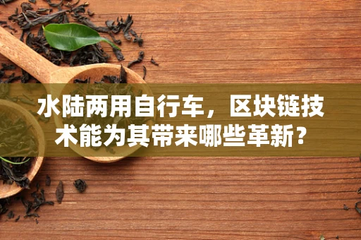 水陆两用自行车，区块链技术能为其带来哪些革新？