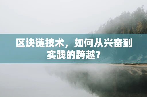 区块链技术，如何从兴奋到实践的跨越？