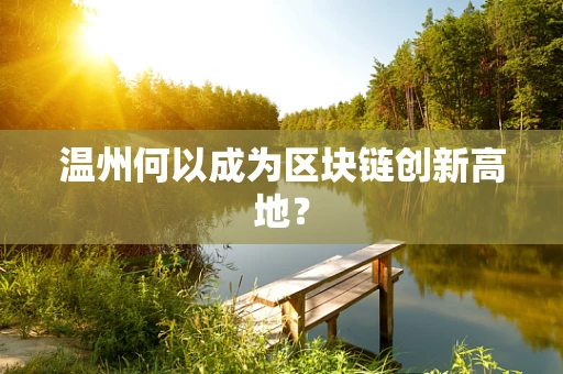 温州何以成为区块链创新高地？