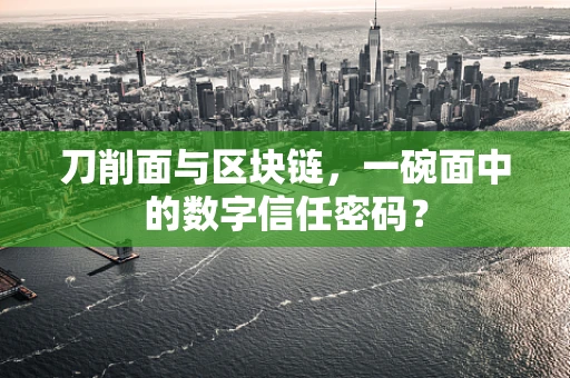 刀削面与区块链，一碗面中的数字信任密码？