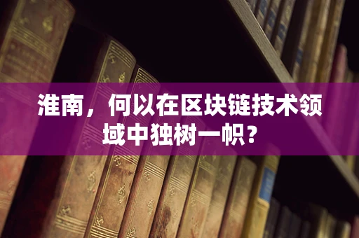 淮南，何以在区块链技术领域中独树一帜？