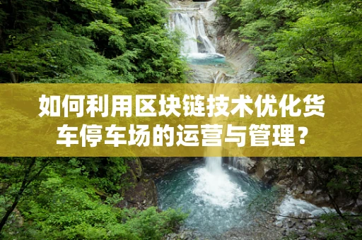 如何利用区块链技术优化货车停车场的运营与管理？