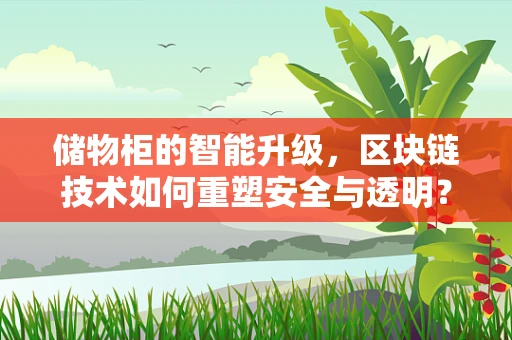 储物柜的智能升级，区块链技术如何重塑安全与透明？