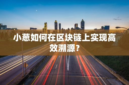 小葱如何在区块链上实现高效溯源？