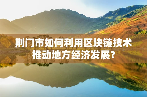 荆门市如何利用区块链技术推动地方经济发展？