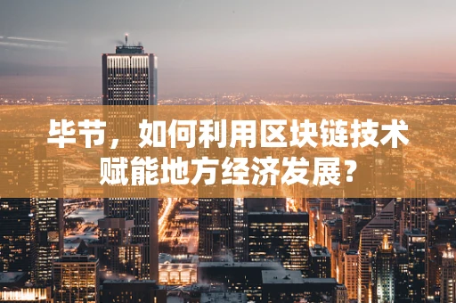 毕节，如何利用区块链技术赋能地方经济发展？