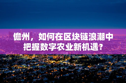 儋州，如何在区块链浪潮中把握数字农业新机遇？