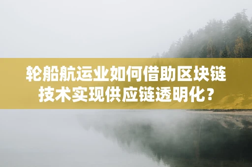 轮船航运业如何借助区块链技术实现供应链透明化？