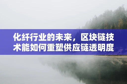 化纤行业的未来，区块链技术能如何重塑供应链透明度？