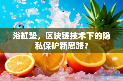 浴缸垫，区块链技术下的隐私保护新思路？