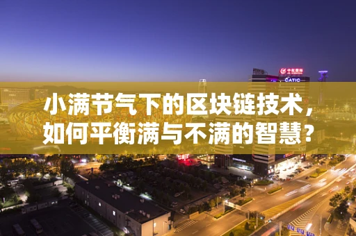 小满节气下的区块链技术，如何平衡满与不满的智慧？