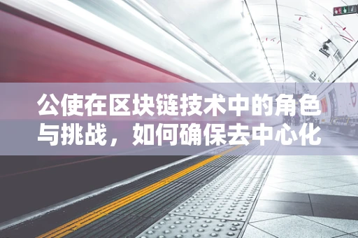 公使在区块链技术中的角色与挑战，如何确保去中心化信任的桥梁？