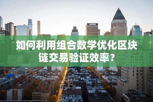 如何利用组合数学优化区块链交易验证效率？