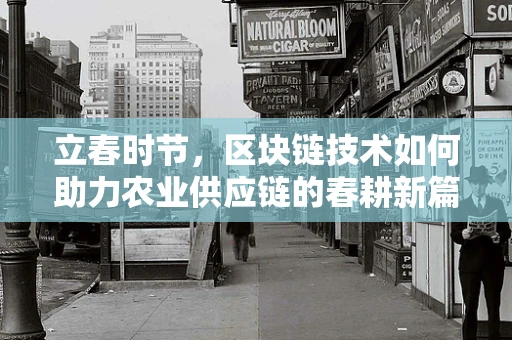 立春时节，区块链技术如何助力农业供应链的春耕新篇章？